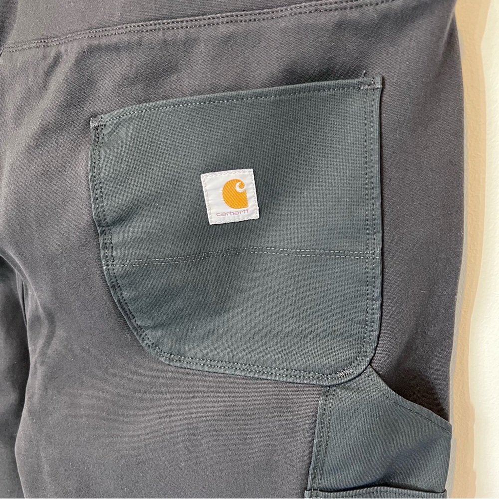 Carhartt Womens Plus Size Slim Fit Mid-Weight Force Pocket Legging Black XL - Picture 16 of 16